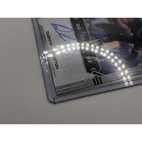 5/$25 Leaf Draft QUENTIN JOHNSTON Autograph #BA-QH1 Rookie Auto TCU Chargers - Picture 4 of 6